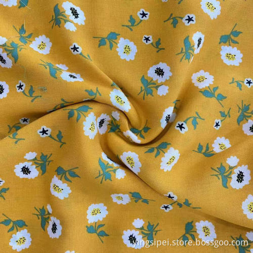 100%R High Quality Breathable Printed Fabric Clothing Fabric